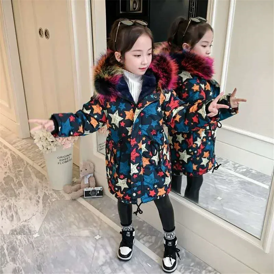

Teenage Girls Wool Coat 2021 Autumn Winter Jackets For Girls Jacket Kids Warm Outerwear Clothes Kids Coat Age 5-14 Years