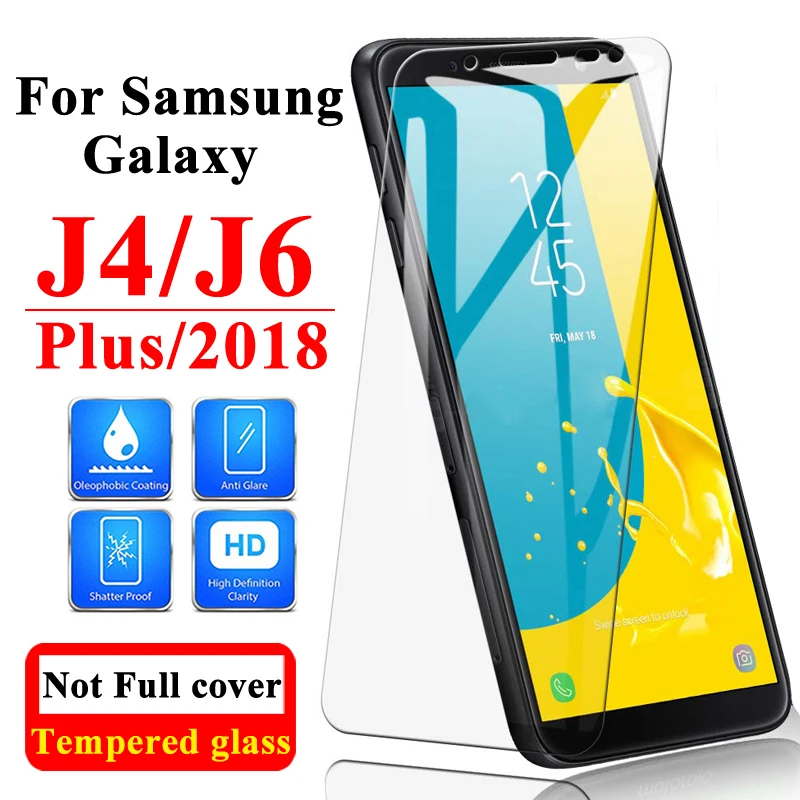 Закаленное стекло 2 шт./лот для Samsung Galaxy J6 Plus J4 2018 защитное Защита экрана J6plus защита
