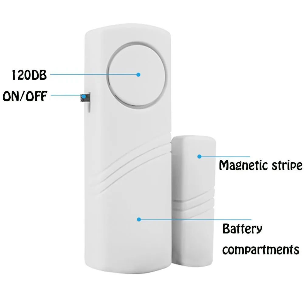 10 шт. датчик двери окна беспроводная охранная сигнализация с магнитным датчиком
