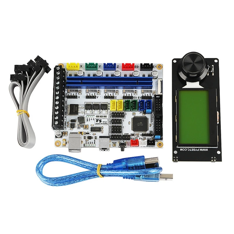 3D Printer Accessories F5 Main Control Board+Mini12864 Lcd Display Support Marlin Diy Kit  Компьютеры и