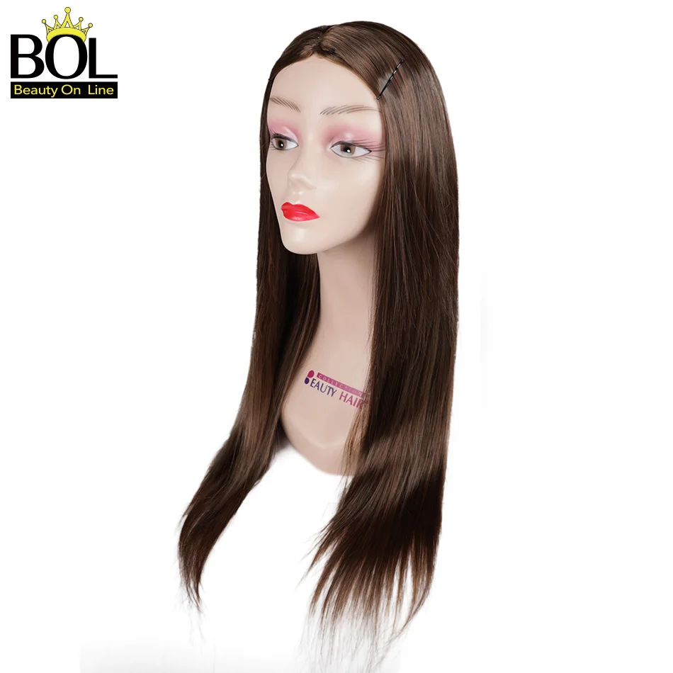 Красота на линии 65 см длинный прямой женский парик естественная средняя часть