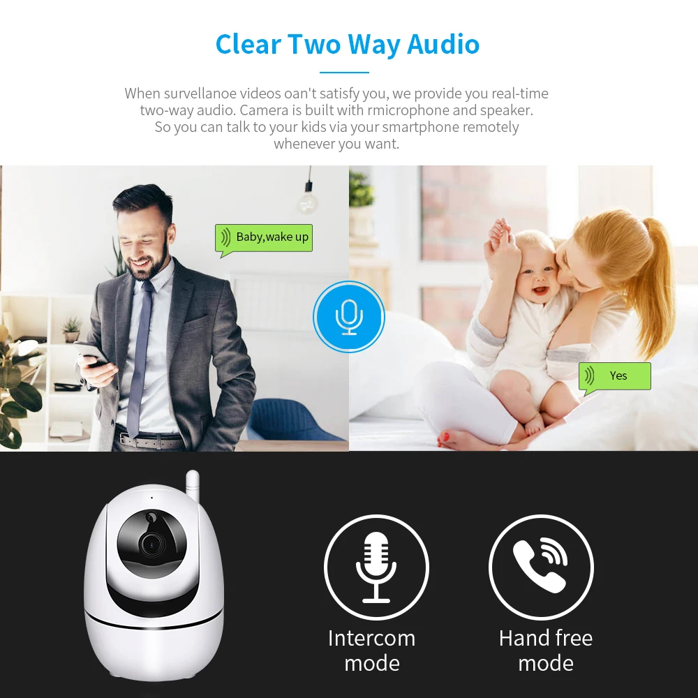 1080P Беспроводной IP Камера интеллигентая (ый) домашнего видеонаблюдения