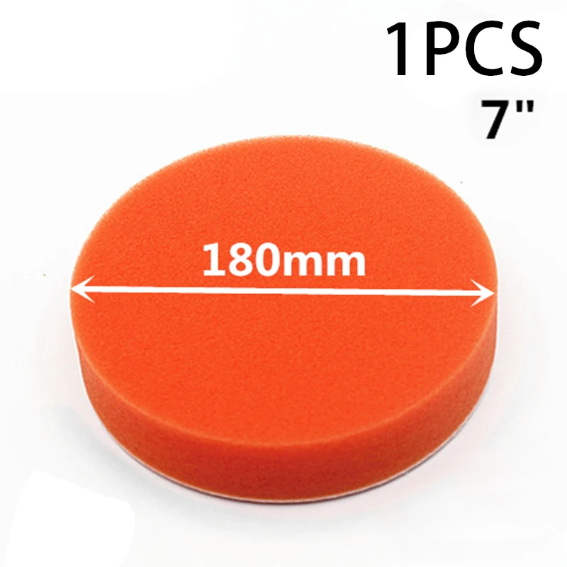 

Car Polishing Clean Pad Buffing Waxing Paint Care Flat Orange 7inch Useful