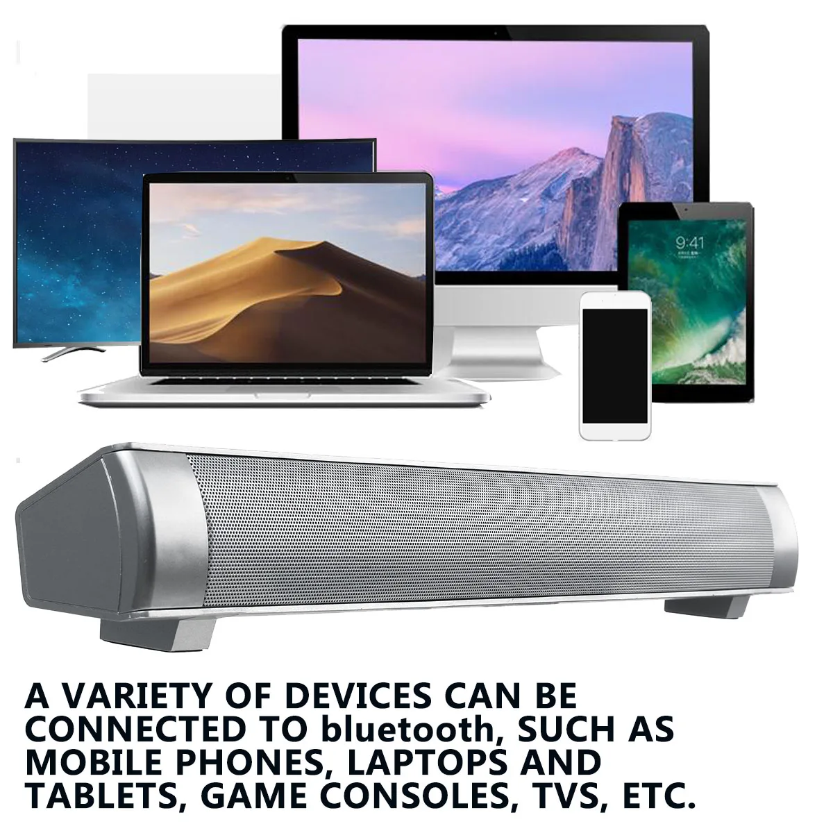 

bluetooth Wireless bluetooth Sound Bar Speaker Super Soundbar Bass Stereo bluetooth Speaker for Home TV Subwoofer