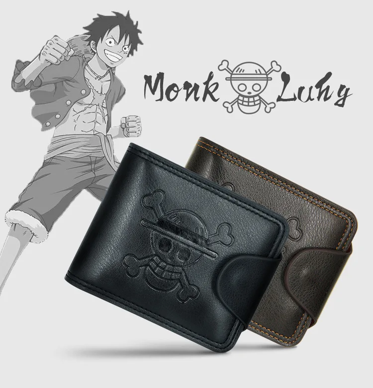 MenBense Pu Leather Youth Student Anime Short Wallet Men Ourse Card Holder Money Mini Female Bag Handbag Male Coin Purse Gift