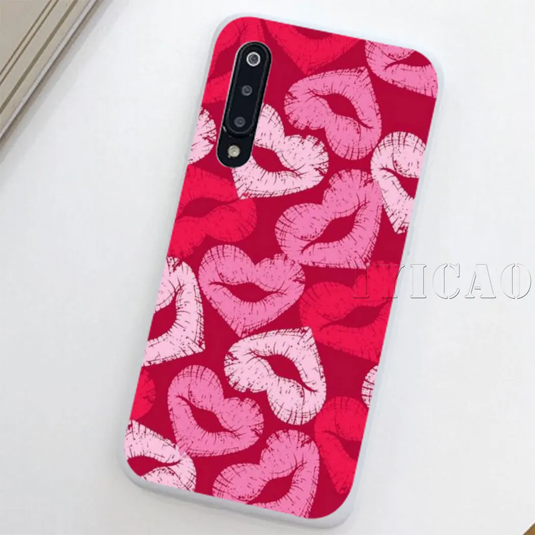 Сексуальные Стикеры-губы для девочек Жесткий Чехол Redmi 6A 4A S2 Note 7 3 4X6 5 Pro 5A Prime Plus Go |