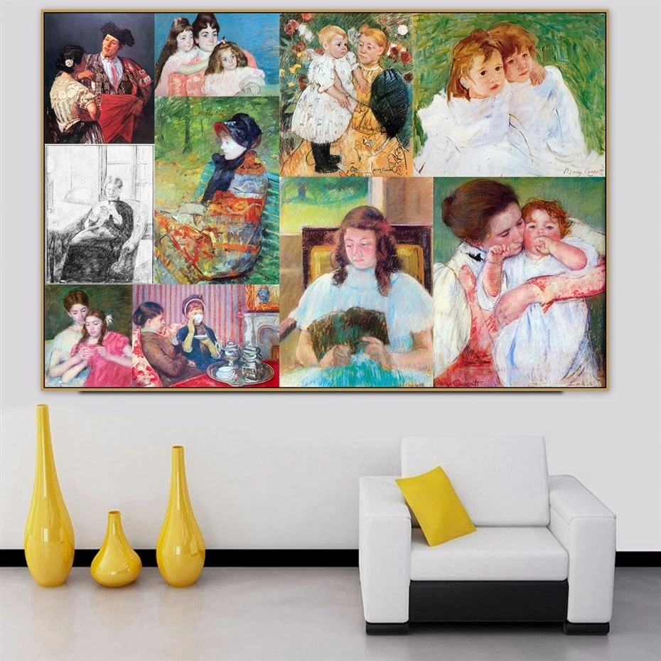 Модульная картина для домашнего декора картины на холсте Мэри Стивенсон кассетт