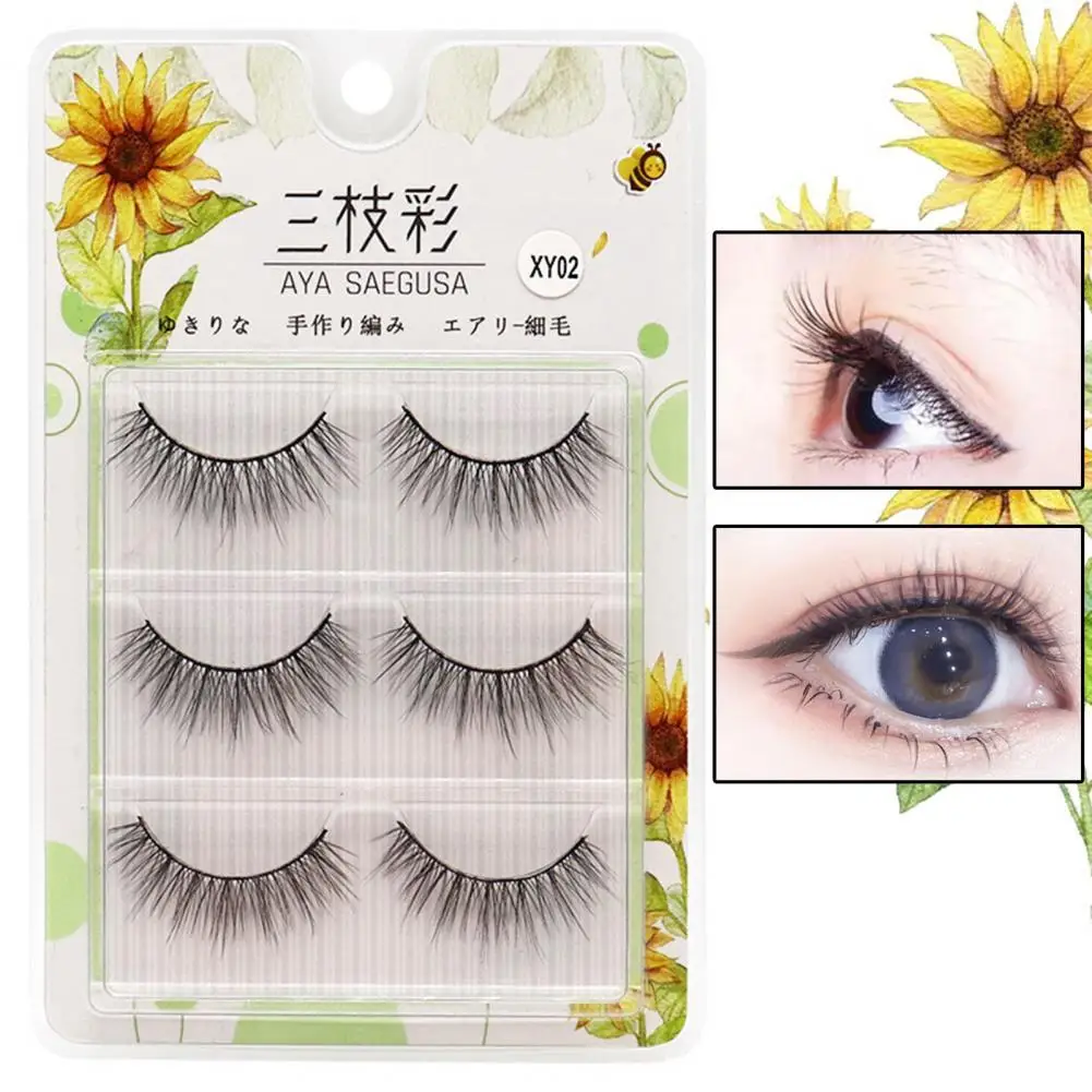 

Ресницы Накладные натуральные удобные для ношения, 3 пары