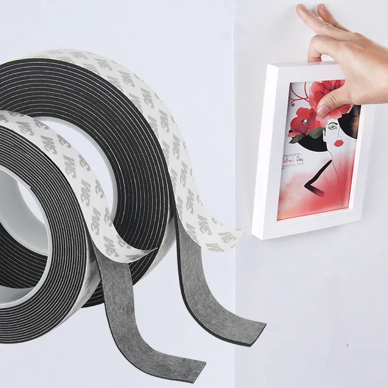 3 м прочная Клейкая Двусторонняя клейкая лента 1 мм Самоклеющаяся прокладка из