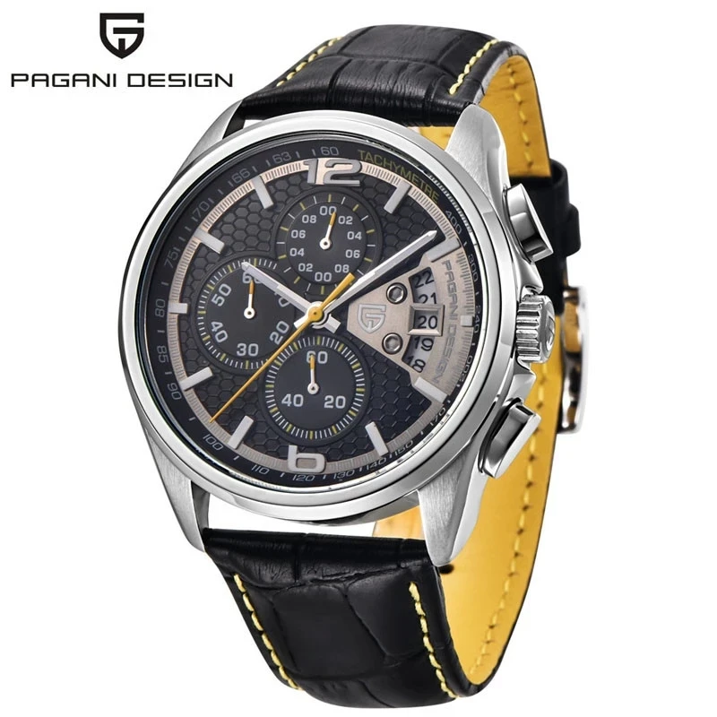 

PAGANI DESIGN Men's Luxury Business Sports Quartz Watch Men's Top Brand Diving 30M Casual Chronograph Relogio Masculino PD-3306