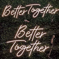 better together led neon sign indoor wall lights party wedding shop window restaurant birthday decoration
