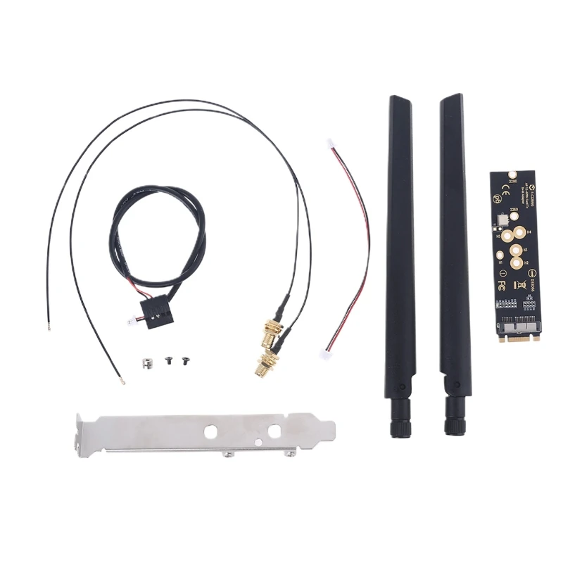 

P8DF M.2 Mini Desktop kit Adapter WiFi Newest 12+6 Pin BT 4.0 Wireless PC 1200Mbps Support BCM94360 Gigabit Network Card
