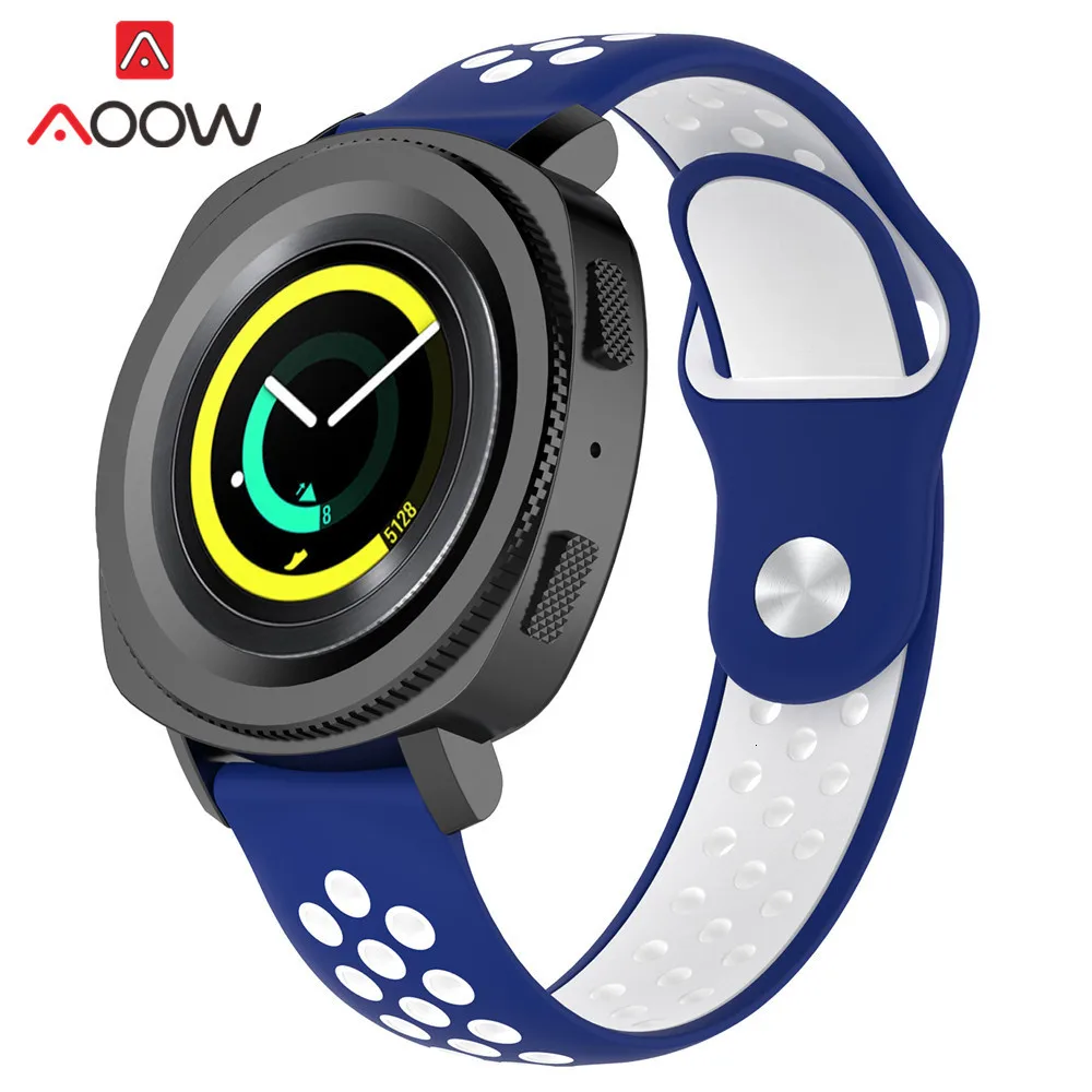 18 мм 20 мм 22 мм мягкий силиконовый ремешок для часов для samsung Galaxy Watch 42 мм 46 мм спортивный браслет ремешок для gear S2 S3 Huami Amazfit