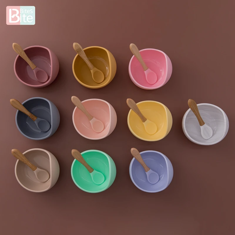 1 Набор силиконовых ложек для кормления детей водостойкая ложка Нескользящая