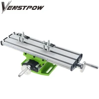 mini precision multifunction worktable bg6300 bench vise fixture drill milling machine x and y axis adjustment coordinate table