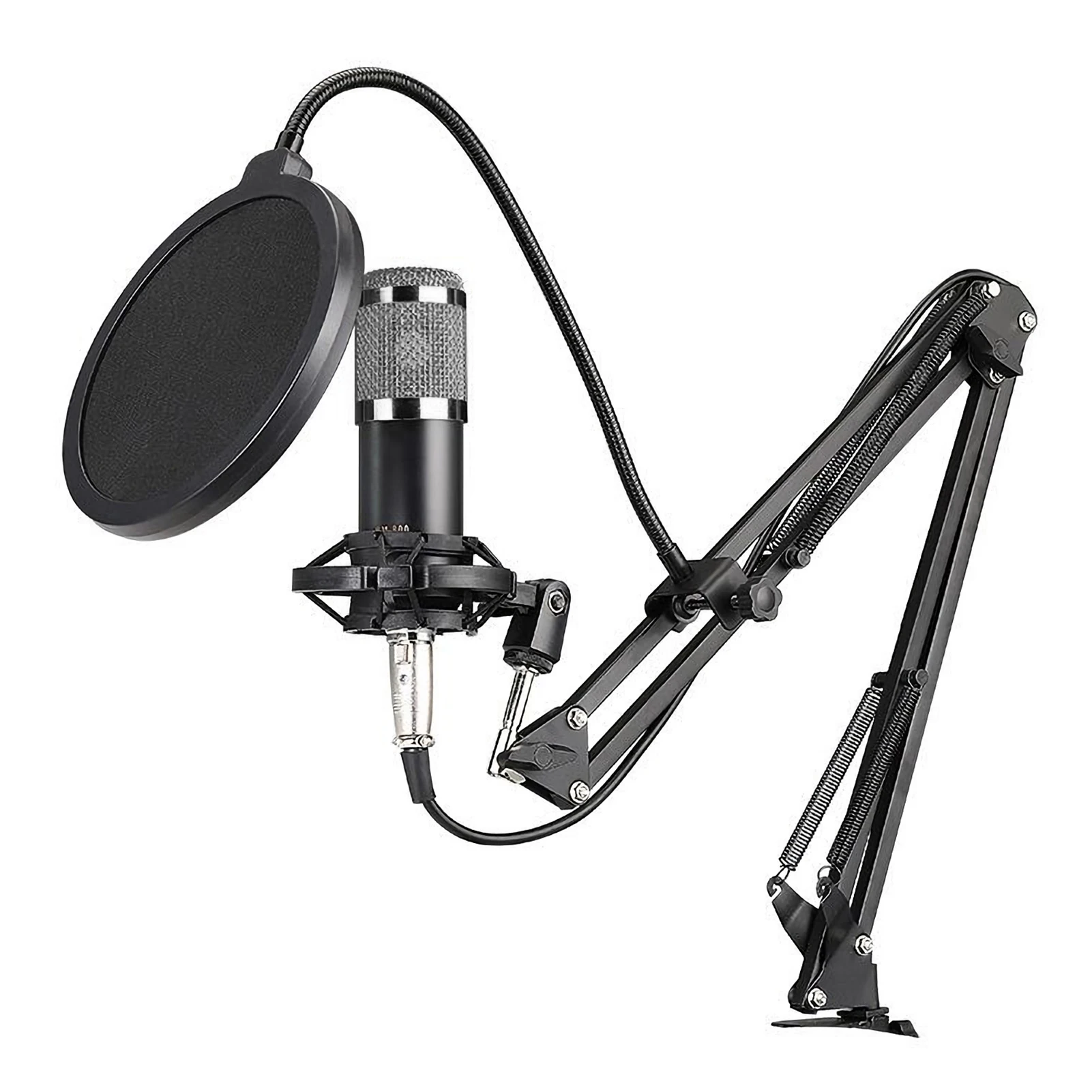 

BM800 Professional Condenser Microphone Podcast Live Broadcast Equipment USB MIC Microfone Set Studio Mic &Stand Music Recording