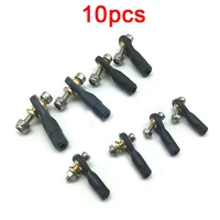 10pcs plastic m2 m3 ball joint rod end holder pushrod turn buckle with gasket screw for rc boatairplane cartruck spare parts
