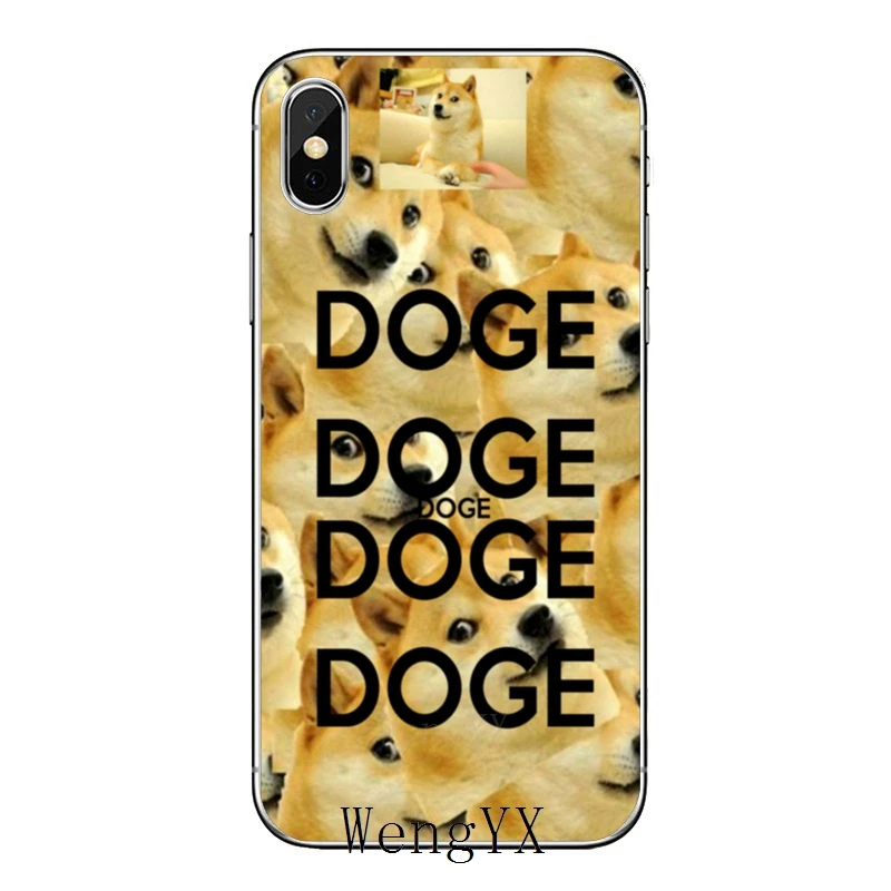 Прозрачный чехол для телефона с забавной милой собакой Doge meme Xiaomi Redmi Note 7 6 6A 5A 4 4A 3