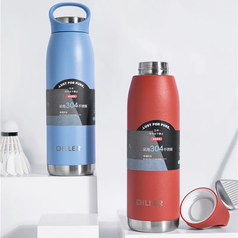 650 мл вместительный изолированный термос бутылка для воды улицы велосипеда 18/8