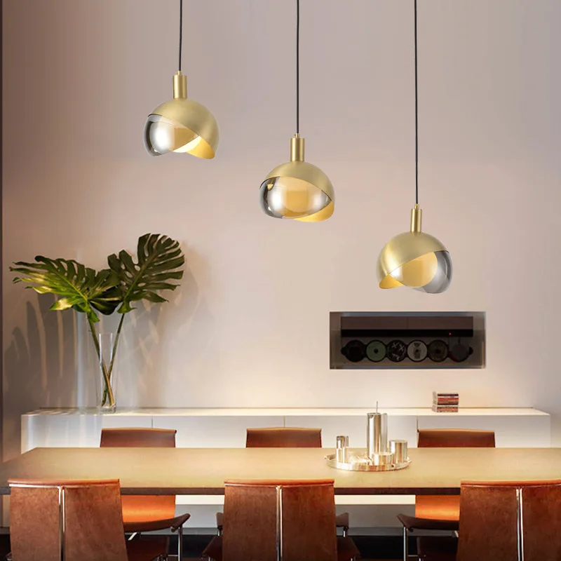 LukLoy Modern Gold Effect Ceiling Pendant Lamp for Kitchen Island Pantry Foyer Bedroom Living Room Studio Cafe Bar | Освещение
