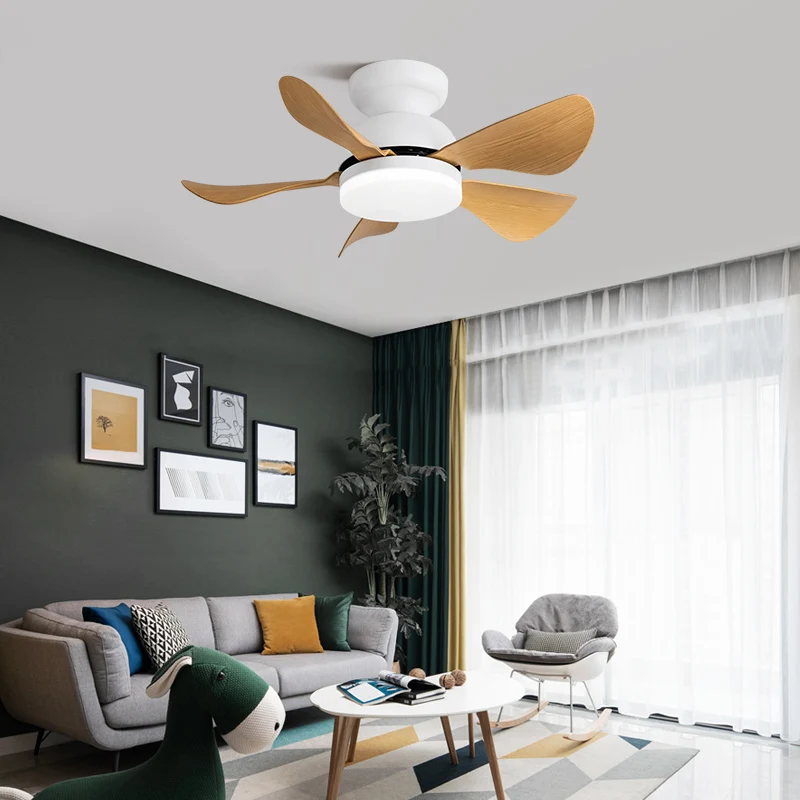 

ceiling fan lamp restaurant 2020 new bedroom mute ultra-thin ceiling children's room variable frequency ceiling integration