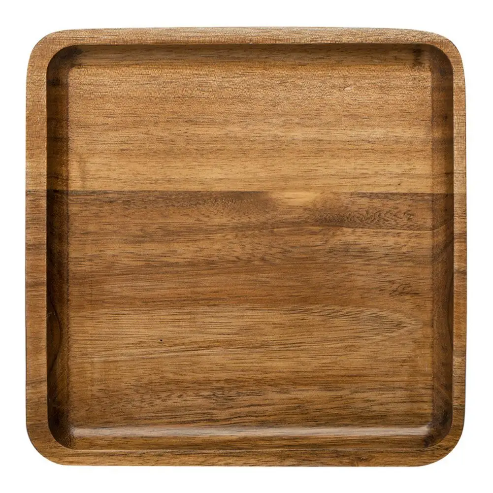 Деревянный поднос квадратная прямоугольная сервировка десерта хлеб