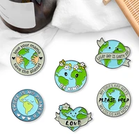 environmentally friendly creative trendy oil drop lapel brooch badge pin denim bag gift men women fashion jewelry decoration