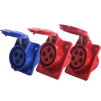 Промышленный водонепроницаемый разъем IP44 3 контакта 4 5 контактов 16 А/32 А