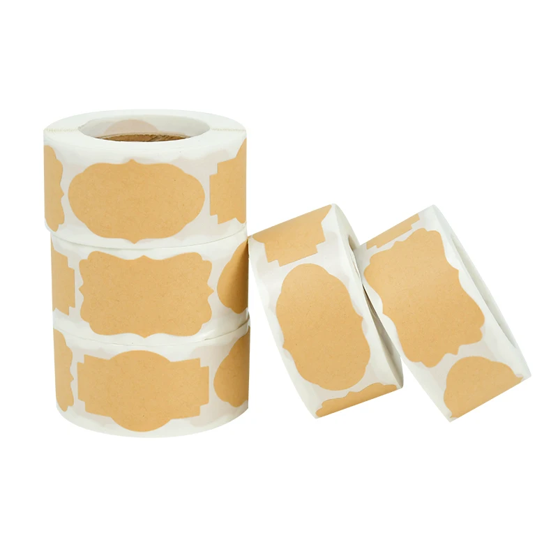 300 шт./рулон 3 формы Стикеры из крафтовой бумаги Ассорти Пустой Журнал Дневник