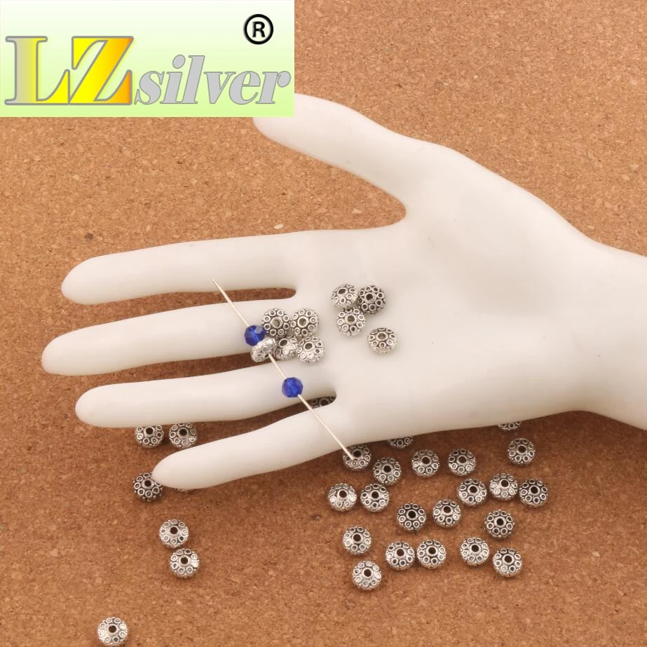 Circles Filigree Metal Ronddle Spacer Beads 4mm 200pcs Zinc Alloy Spacers Loose Bead For Jewelry DIY L537