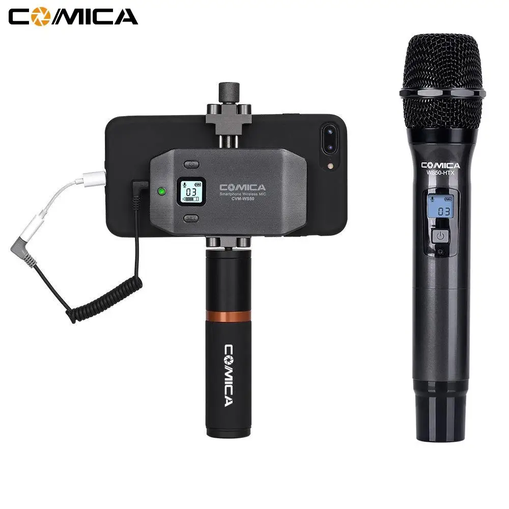 EastVita CVM WS50H смартфон беспроводной микрофон + ручной передатчик с TRRS кабель