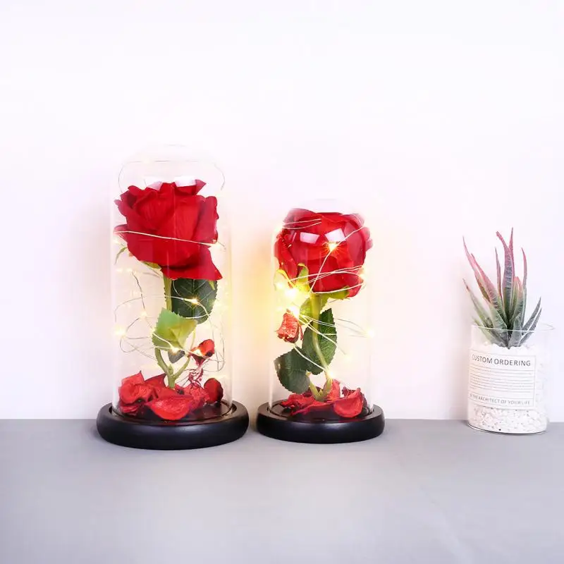 Светодиодный креативный Романтический праздничный подарок лампа в виде Розы