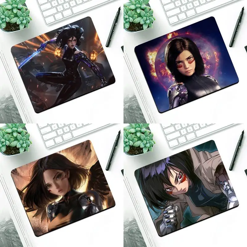 

MaiYaCa Alita Battle Angel Rubber Mouse Durable Desktop Mousepad Small Pads Rubber Mouse Mat MousePad Desk Gaming Mousepad