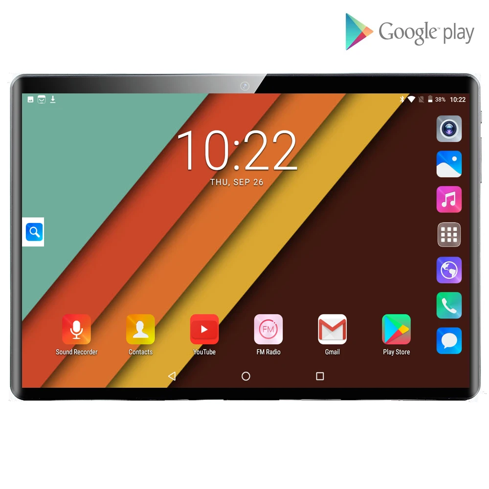 10 дюймовый планшет 3G с закаленным стеклом 9 0x1280 800 + 64 ГБ Android 1|Планшеты| |