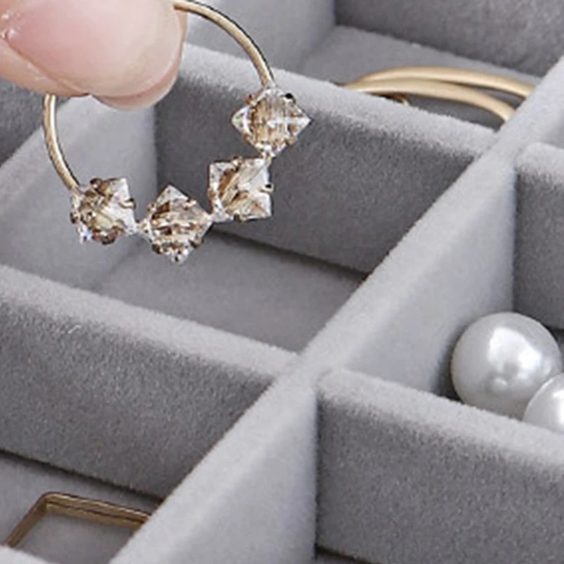 

Jewelry Storage Tray Display Jewel Holder Stand Bracelet Necklace Ring Storage Box Showcase Drawer Jewelry Organizer