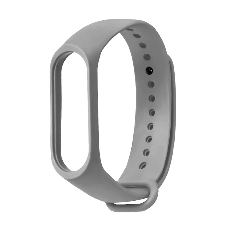 Bracelet For Xiaomi Mi Band 4 Wrist Strap For Xiaomi Mi Band 3 Silicone Strap MiBand 4 Bracelet Miband 3 Wriststrap For Xiaomi - Цвет: Grey