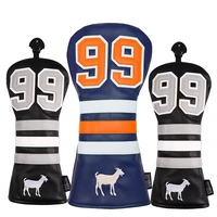 goat embroidery pu leather canada hero jersey number 99 style design cover golf club driver fairway wood headcover