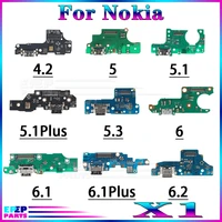 1 pce usb charger port jack dock connector flex cable for nokia 4 2 5 5 1plus 5 3 6 6 1plus 6 2 charging board module