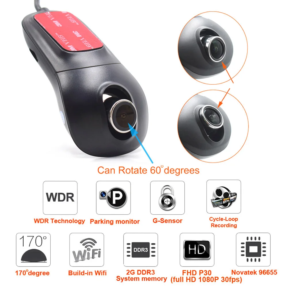 XCGaoon A8 1080P Wifi Автомобильный видеорегистратор регистратор цифровой Dash камера