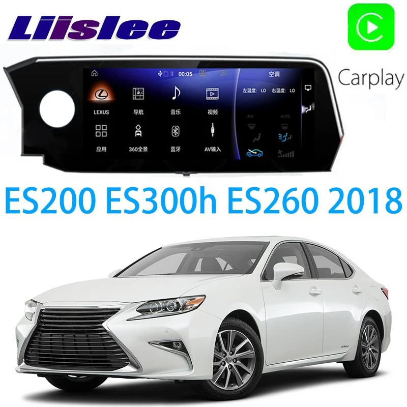 LiisLee Автомобильный мультимедийный GPS аудио Радио стерео для Lexus ES ES200 ES300h ES260 XV70 2018