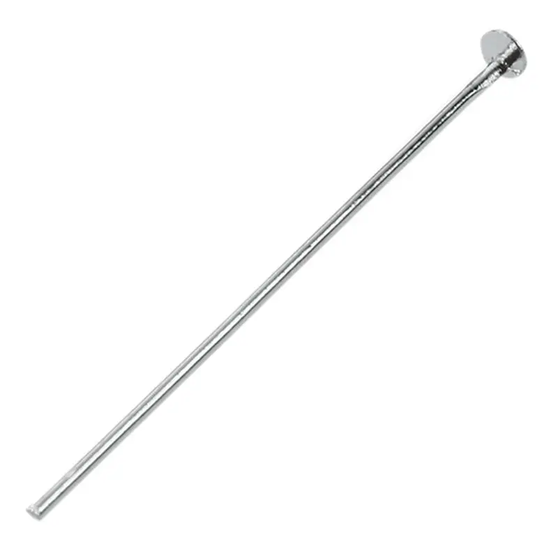

200Pcs Silver Head Pins for Jewelry Making, 35mm