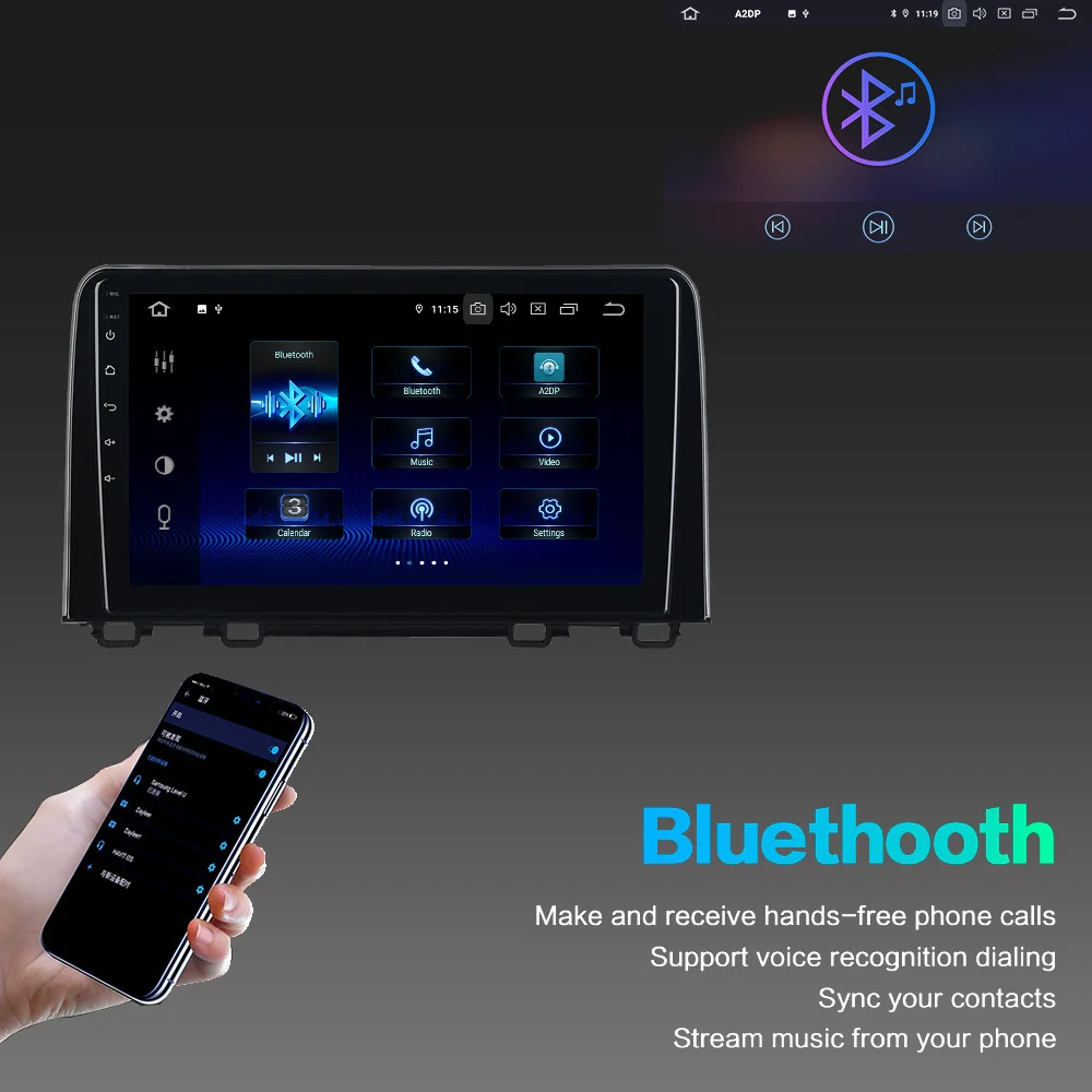 Dasaita Автомобильный мультимедийный плеер экран 9 дюймов Android 2018 4 Гб + 64 ГБ - купить