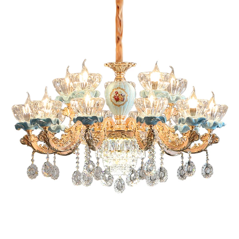 Европейская люстра светодиодсветильник Подвесная лампа для гостиной