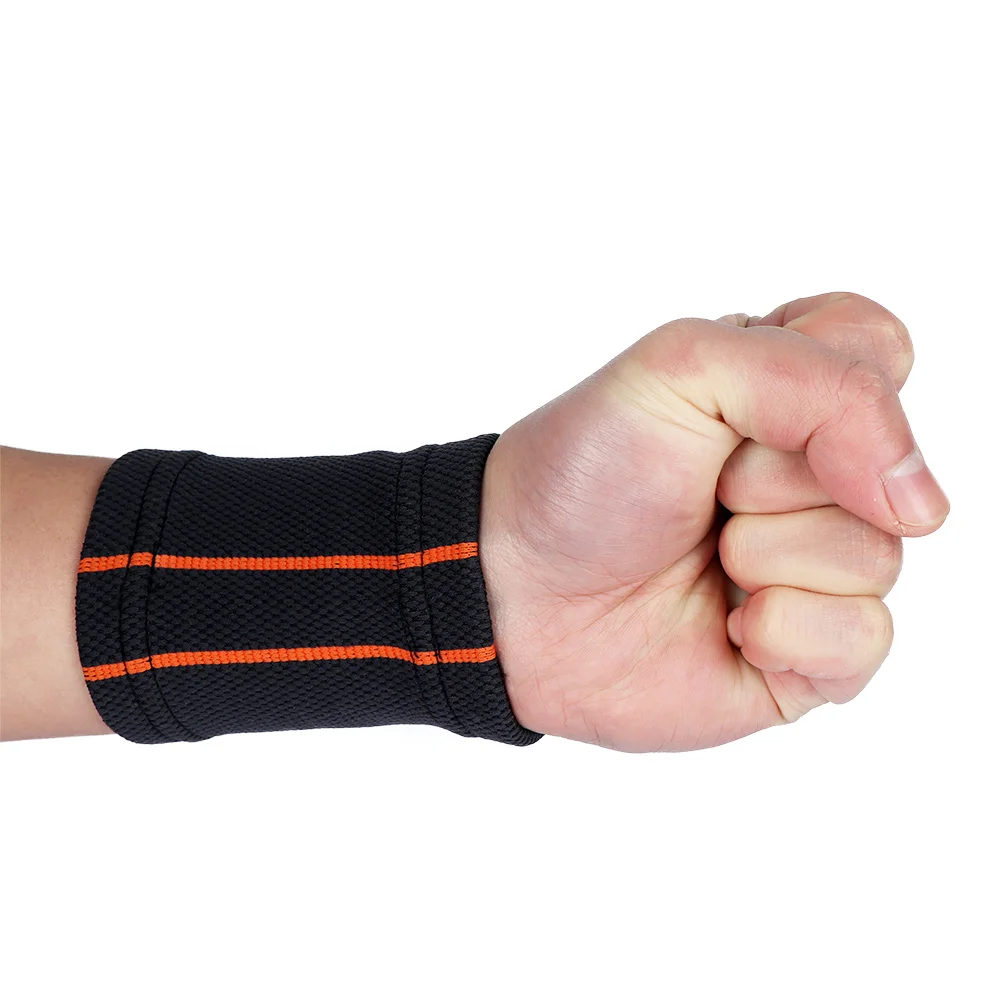 1 шт. эластичная спортивная повязка браслет дышащий вязаный спортивный для