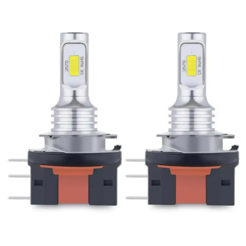 

1 пара H15 светодиодные противотуманные фары комплект 3570 Csp 6000 К 55 Вт Led белый светильник автомобильные аксессуары