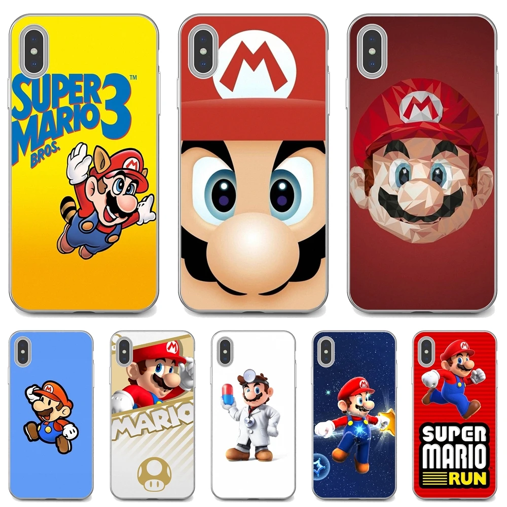 Гибкий силиконовый чехол для Samsung Galaxy S7 S8 S9 S10E S20 FE Note 10 20 Edge Lite Plus Ultra super-mario-bros |