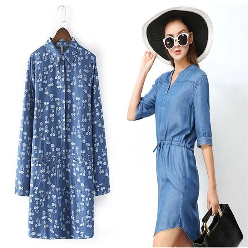 0.5*1.5 Meters Denim Cotton Fabric Sewing Trousers Skirt Clothing Washed Printed Thin Cloth Jeans Dress Diy Patchwork Stitching - купить по