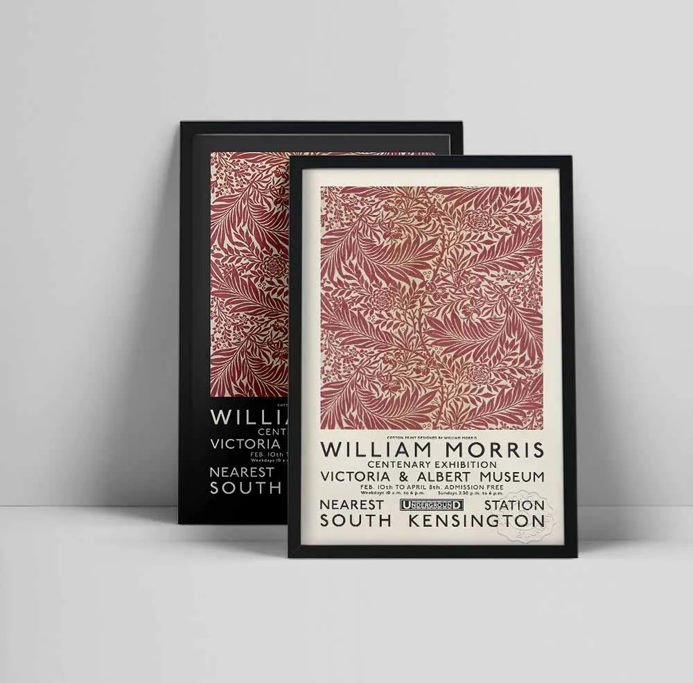 

William Morris poster, William Morris Exhibition poster, Flower pattern, Flower poster, Art Printi Matisie poster