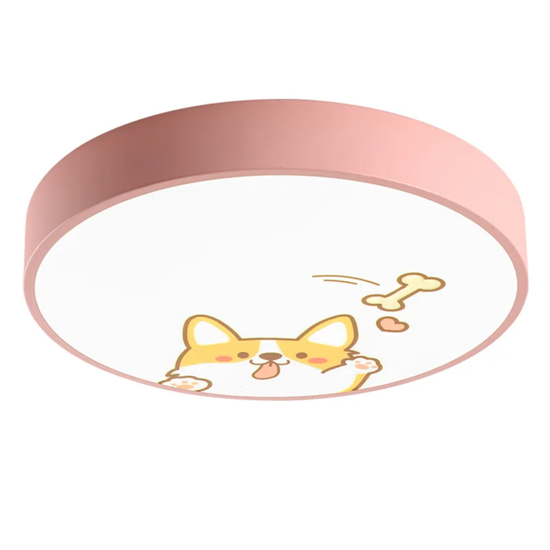 

220V LED Ceiling Lamp Cartoon Kids Boy Girls' Room Round Multicolor 18W Ceiling Surface Mounted LED Lighting Fixtures MJ1113