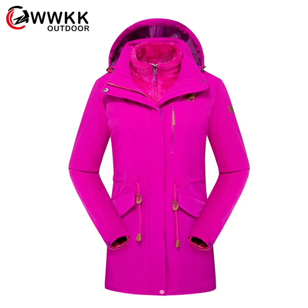 Куртка женская зимняя с капюшоном водонепроницаемая цвет в